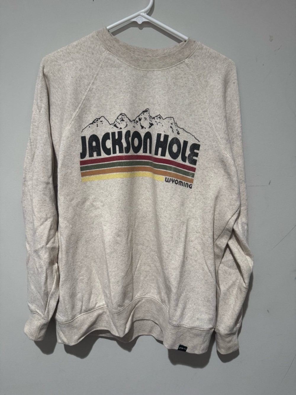 Jackson Hole Graphic Crewneck Sweatshirt - Cream